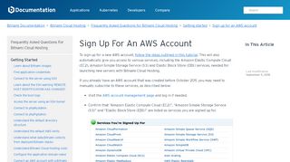 
                            9. Sign up for an AWS account - docs.bitnami.com