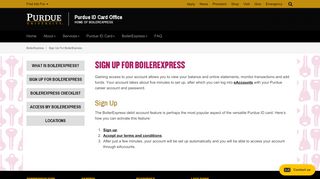 
                            7. Sign Up For BoilerExpress - Purdue ID Card Office - Purdue ...