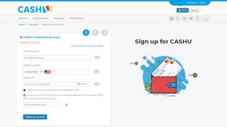 
                            1. Sign up for CASHU
