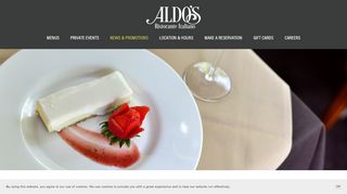 
                            6. Sign Up For E-Newsletter — Aldo's Ristorante Italiano