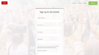 
                            1. Sign up for Get Invited