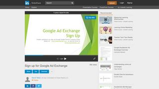 
                            5. Sign up for Google Ad Exchange - SlideShare