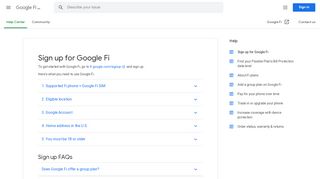 
                            2. Sign up for Google Fi - Google Fi Help