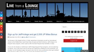 
                            5. Sign up for JetPrivilege and get 2,000 JP Miles …