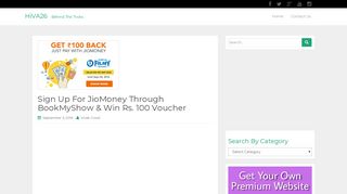 
                            6. Sign Up For JioMoney Through BookMyShow & Win …