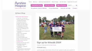 
                            7. Sign up for Kiltwalk 2019! - ayrshirehospice.org