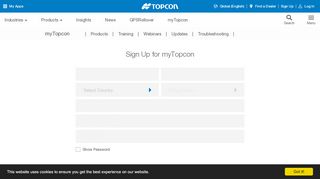 
                            4. Sign Up for myTopcon | Topcon Positioning Systems, Inc.