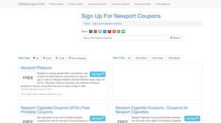 
                            3. Sign Up For Newport Coupons