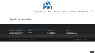
                            8. Sign Up for Newsletter | PWI, Inc.