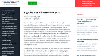 
                            3. Sign Up For Obamacare In Minutes - A Trusted Resource