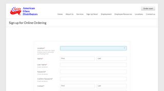 
                            3. Sign up for Online Ordering | American Glass Distributors