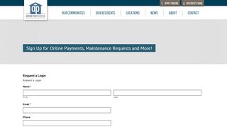 
                            3. Sign Up for Online Payments, Maintenance ... - Avise Properties