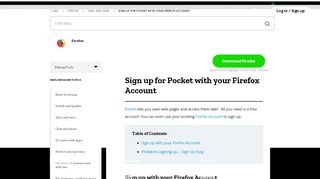 
                            2. Sign up for Pocket with your Firefox Account | How to | Mozilla ...