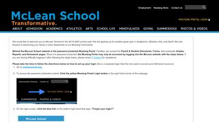 
                            4. Sign Up for Portal | McLean School