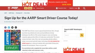 
                            9. Sign Up for the AARP Smart Driver Course Today!