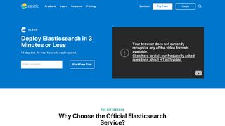 
                            8. Sign up for the Elasticsearch Service with a free 14-day ...