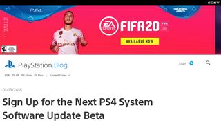 
                            6. Sign Up for the Next PS4 System Software Update Beta ...