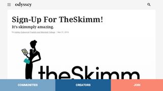 
                            3. Sign-Up For TheSkimm! - The Odyssey Online