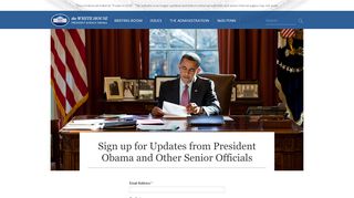 
                            2. Sign up for Updates from President Obama and Other Senior ...