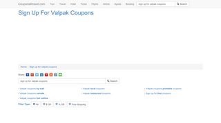 
                            7. Sign Up For Valpak Coupons - coupons4travel.com