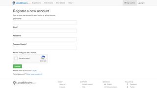 
                            2. Sign up free - LocalBitcoins.com: Fastest and easiest way to ...
