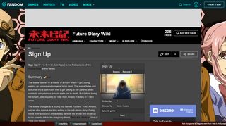 
                            6. Sign Up | Future Diary Wiki | FANDOM powered by Wikia