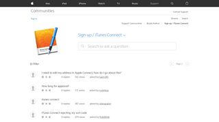 
                            3. Sign-up / iTunes Connect - Apple Community