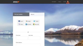 
                            4. Sign up - Jetstar