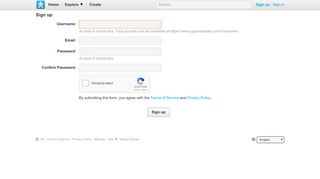 
                            2. Sign up - Jigsaw Planet