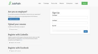 
                            5. Sign up | JobPath