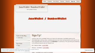 
                            5. Sign Up! | JunoWallet / BambooWallet