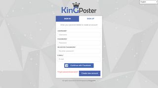 
                            3. Sign up | Kingposter