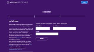 
                            10. Sign up - Knowledge Hub