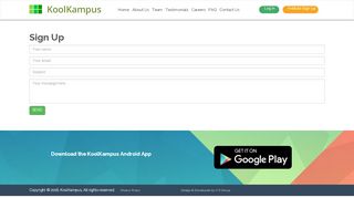 
                            2. Sign Up - KoolKampus