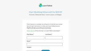 
                            1. Sign Up – LearnToMod