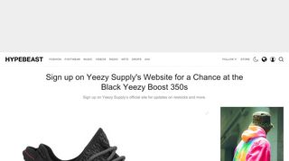 
                            5. Sign up on Yeezy Supply's Website for a Chance at the ...