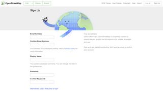 
                            4. Sign Up | OpenStreetMap