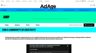 
                            2. Sign Up Options | AdAge