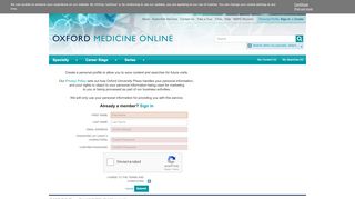
                            1. Sign Up - Oxford Medicine