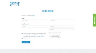 
                            2. Sign Up Page | Jenny Craig