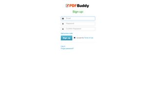 
                            4. Sign Up | PDF Buddy