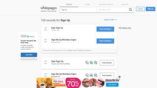 
                            6. Sign Up - Phone, Address, Background info | Whitepages