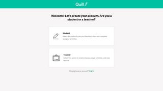
                            4. Sign Up - Quill.org — Interactive Writing and Grammar