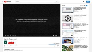 
                            3. Sign Up (Registration) - YouTube