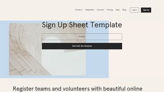 
                            3. Sign Up Sheet Template - typeform.com