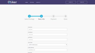 
                            5. Sign up - Step 2 - qliker.io