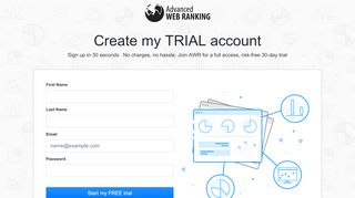 
                            8. Sign up to Advanced Web Ranking