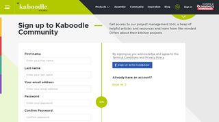 
                            1. Sign up to Kaboodle Community - kaboodle kitchen