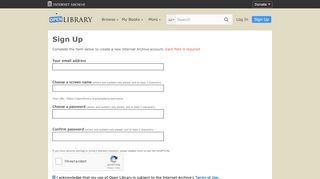 
                            7. Sign Up to Open Library | Open Library