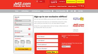 
                            4. Sign up to our exclusive eOffers! - Jet2.com